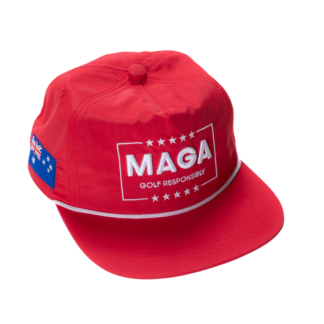 Hickory Apparel 'MAGA' Rope Hat Red/White