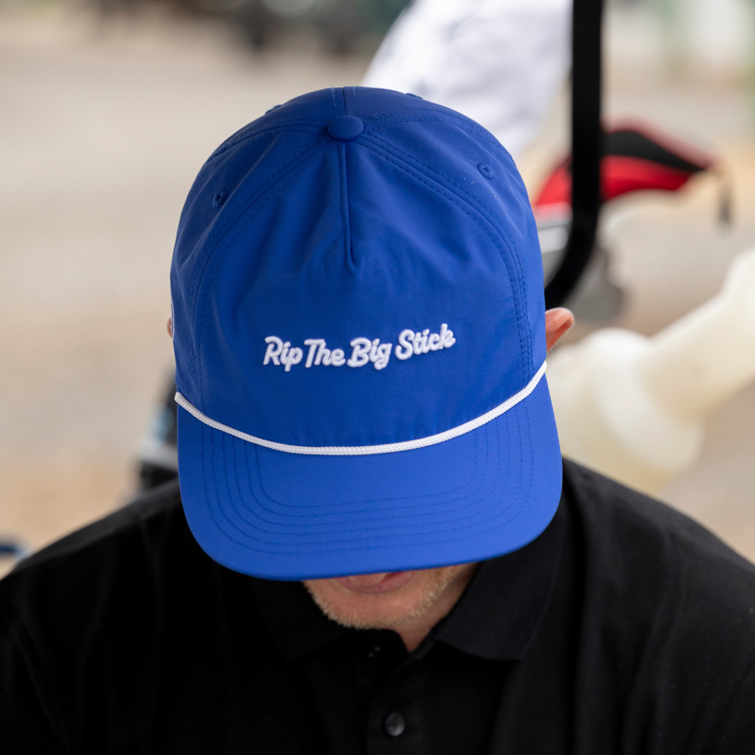 Hickory Apparel 'Rip The Big Stick' Rope Hat Blue/White
