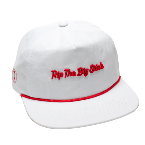 Hickory Apparel 'Rip The Big Stick' Rope Hat White/Red
